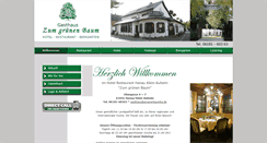Desktop Screenshot of gruenerbaumka.de