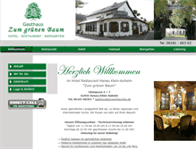Tablet Screenshot of gruenerbaumka.de